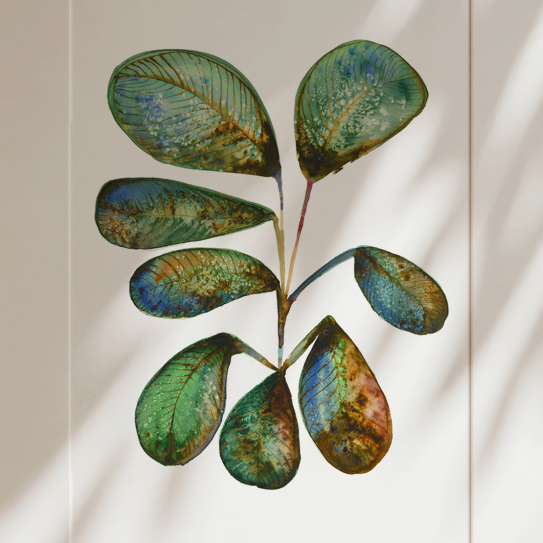 Plant Ink & Watercolour Giclée Fine Art Print