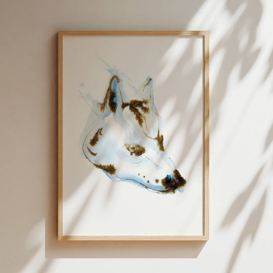 Blue Dog Ink & Watercolour Giclée Fine Art Print Regular price£21.00